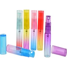 Cosy Club Shop 6lı 4ml Yeniden Doldurulabilir Taşınabilir Seyahat Boy Gradyan Renklerde Cam Boş Parfüm Sprey Şişesi