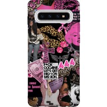 Lelia Samsung Galaxy S10 Uyumlu Baskılı Şeffaf Telefon Kılıfı | Koleksiyon: Chromatica Aura