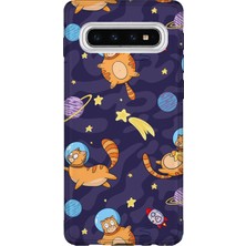 Lelia Samsung Galaxy S10 Uyumlu Baskılı Şeffaf Telefon Kılıfı | Koleksiyon: Pawprint Stories