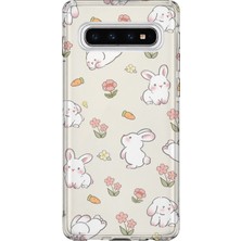 Lelia Samsung Galaxy S10 Uyumlu Baskılı Şeffaf Telefon Kılıfı | Koleksiyon: Cute Animals