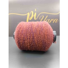 Pi Yarn Penelope Ince Buklet Kırmızı- Kiremit Geçişli El Örgü Ipi 500GR