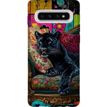 Lelia Samsung Galaxy S10 Uyumlu Baskılı Şeffaf Telefon Kılıfı | Koleksiyon: Wildspirit Prime