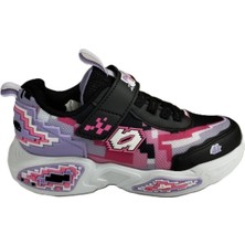 Waykon Ales-Sio Kids C.r.f.t Çocuk Ayakkabısı Bağcık Desenli Cırtlı Spor Ayakkabı