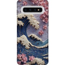 Lelia Samsung Galaxy S10 Uyumlu Baskılı Şeffaf Telefon Kılıfı | Koleksiyon: Pastelbloom Soft Series