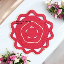 Home Decors By Özlem Hasır Örtü Runner Masa Örtüsü Dekoratif Örtü Düzenleyici 50X50 cm