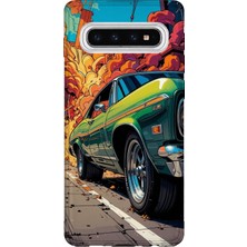 Lelia Samsung Galaxy S10 Uyumlu Baskılı Şeffaf Telefon Kılıfı | Koleksiyon: Turboline Streetworks