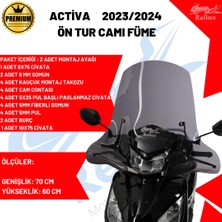 Jiekai Rellax Honda Activa 125 70X60CM Ön Cam 2023/2024 Uyumlu