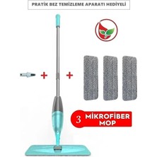 Normadia Pratik Sprey Mop Temizlik Seti + Fırça ve 3 Bezli Hediye, Garantili
