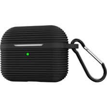 Eco Port Airpods Pro 3 (3.nesil) Raven Silikon Kılıf - Siyah