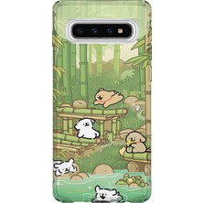 Lelia Samsung Galaxy S10 Uyumlu Baskılı Şeffaf Telefon Kılıfı | Koleksiyon: Cute Animals