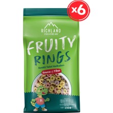 Richland Fruity Rings Renkli Tahıl Halkaları 150 gr x 6 Adet