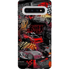 Lelia Samsung Galaxy S10 Uyumlu Baskılı Şeffaf Telefon Kılıfı | Koleksiyon: Turboline Streetworks