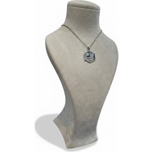 Şahmeran Motifli Gümüş Kolye