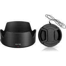 Tianya Canon Canon Rf 24 105 mmF/4 7.1 Is Stm Lens Için EW 73D Parasoley + 67 mm Lens Kapağı Kapak