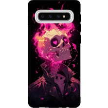 Lelia Samsung Galaxy S10 Uyumlu Baskılı Şeffaf Telefon Kılıfı | Koleksiyon: Darkforce Dominion