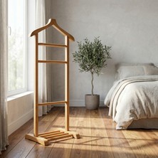 Hestia Gundays Home Tekli Dilsiz Uşak Naturel Masif Gürgen Ağacı El Yapımı Askılık