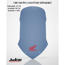 Jiekai Cbf 150 52X36CM Ön Cam Füme Stickerli