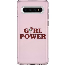 Lelia Samsung Galaxy S10 Uyumlu Baskılı Şeffaf Telefon Kılıfı | Koleksiyon: Queenmode Femme