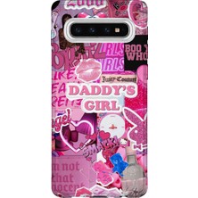 Lelia Samsung Galaxy S10 Uyumlu Baskılı Şeffaf Telefon Kılıfı | Koleksiyon: Chromatica Aura