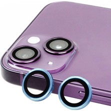 Eco Port Iphone 15 Raze Metal Kamera Lens - Mavi