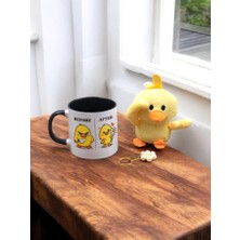 Masalsı Concept Before & After Kupa Sevgiliye En Sevimli Hediye Civciv Baskılı Anahtarlık ve Kupa Görseldeki Gibidir