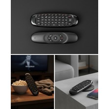 İsmiyle Al Android Tv ve Pc Uyumlu Kablosuz Hava Fareli Kumanda
