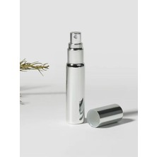 Cosy Club Shop 10ML Yeniden Doldurulabilir Taşınabilir Seyahat Boy Gümüş Cam Boş Parfüm Şişesi