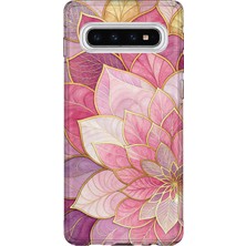 Lelia Samsung Galaxy S10 Uyumlu Baskılı Şeffaf Telefon Kılıfı | Koleksiyon: Colorwave Flux