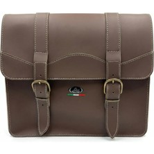 Trendbisiklet Retro Deri 20L Arka Çanta Heybe  (Monte Grappa  - Made In Italy)