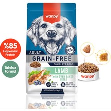 Wanpy Tahılsız Kuzulu Yetişkin Köpek  Maması 1,5 kg