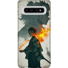 Lelia Samsung Galaxy S10 Uyumlu Baskılı Şeffaf Telefon Kılıfı | Koleksiyon: Animesoul Sketchbook