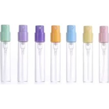 Cosy Club Shop 7li 2ml Mini Seyahat Boy Yeniden Doldurulabilir Taşınabilir Cam Parfüm Sprey Şişesi
