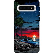 Lelia Samsung Galaxy S10 Uyumlu Baskılı Şeffaf Telefon Kılıfı | Koleksiyon: Turboline Streetworks