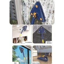 Normadia Kendinden Sıkmalı Üçgen Paspas Mop Cam Silme Aracı