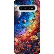 Lelia Samsung Galaxy S10 Uyumlu Baskılı Şeffaf Telefon Kılıfı | Koleksiyon: Cosmicwhisper Skyset