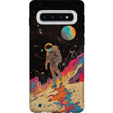 Lelia Samsung Galaxy S10 Uyumlu Baskılı Şeffaf Telefon Kılıfı | Koleksiyon: Cosmicwhisper Skyset