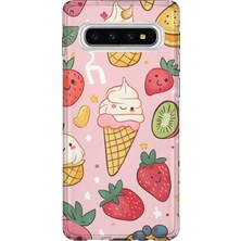 Lelia Samsung Galaxy S10 Uyumlu Baskılı Şeffaf Telefon Kılıfı | Koleksiyon: Kawaiimilk Dreamies