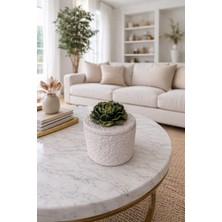 Joie And More Flower Cup Candle Beige And Green