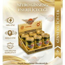 Nitro Max Ginseng +18 Performans Enerji Içeceği - 6 Adet (Gizli Gönderim)