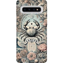 Lelia Samsung Galaxy S10 Uyumlu Baskılı Şeffaf Telefon Kılıfı | Koleksiyon: Zodiacmuse Celestia