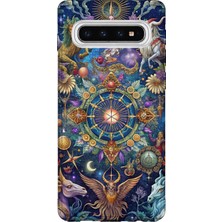 Lelia Samsung Galaxy S10 Uyumlu Baskılı Şeffaf Telefon Kılıfı | Koleksiyon: Zodiacmuse Celestia
