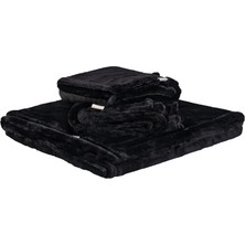 Storozde Pet Comfort Lodix  Siyah Köpek Battaniyesi M 100X70CM