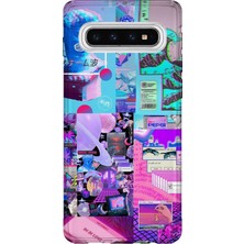 Lelia Samsung Galaxy S10 Uyumlu Baskılı Şeffaf Telefon Kılıfı | Koleksiyon: Neondream District