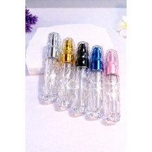 Cosy Club Shop 5li 5ml Elmas Kesim Süper Şık Hafif Tekrar Doldurulabilir Taşınabilir Akrilik Boş Parfüm Şişesi