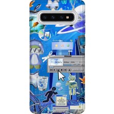 Lelia Samsung Galaxy S10 Uyumlu Baskılı Şeffaf Telefon Kılıfı | Koleksiyon: Aeroglass Mirage