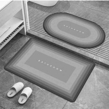 Layla Copper Sihirli Su Emici Banyo Paspası Kaymaz Tabanlı Abdest Paspası Banyo Paspas 3mm 40*60