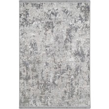 Halı Sepeti Safir A5348A Gri & Krem Halı – 14MM Hav, Robot Süpürge Uyumlu Salon & Koridor Halısı