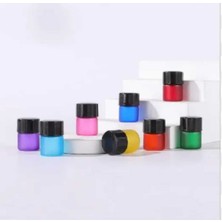 Cosy Club Shop 8li 1ml Mini Yeniden Doldurulabilir Taşınabilir Seyahat Boy Buzlu Cam Boş Esansiyel Yağ Şişesi