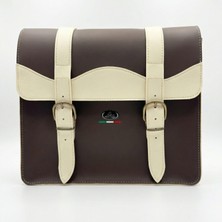 Trendbisiklet Retro Deri 20L Arka Çanta Heybe (Monte Grappa  - Made In Italy)