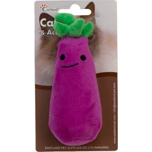 Storozde Eastland Catnipli Hışırtılı Peluş Patlıcan 13CM